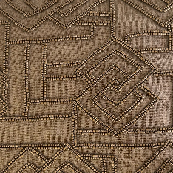 RALPH LAUREN Victoria Fall Bronze Beaded Decorative Cushion Luxury Pillow Home - Picture 3 of 3